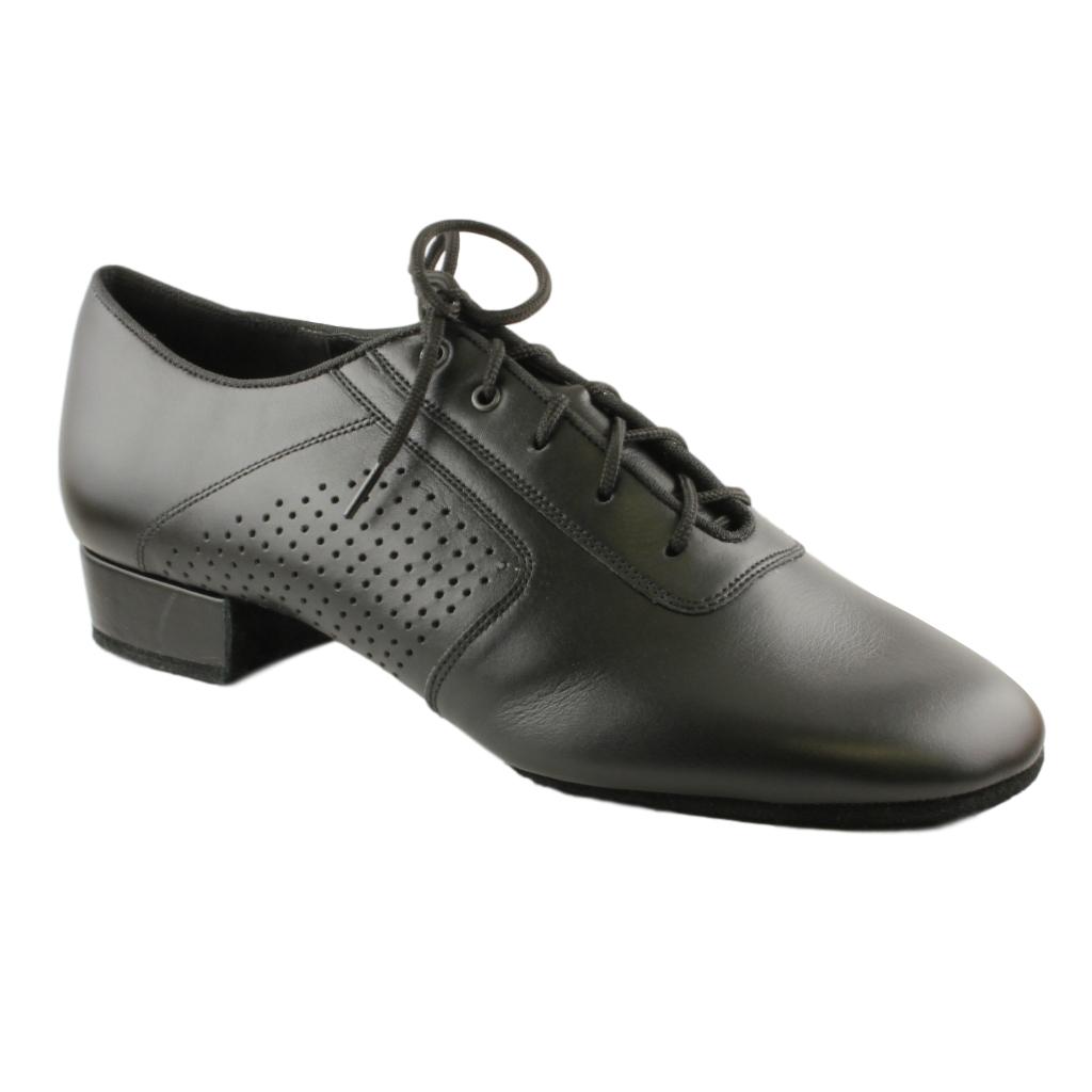 Galex Smooth Dance Shoes for Men, Model 1109 Oxford Flexi M, Black Leather