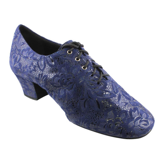 Practice Dance Shoes, 1205 Flexi, Leather, Navy Blue Lace