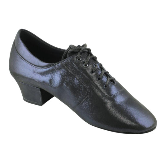 Practice Dance Shoes for Women, Model 1205N Flexi, Navy Blue Laser Leather